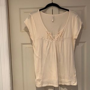 Womens cream colored top